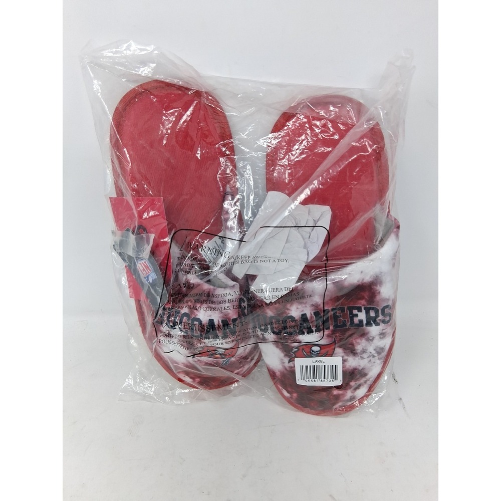 Foco Buccaneers Slippers Red And White Brand New. H